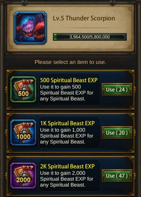 Some great items going. . How to get spiritual beast scales evony